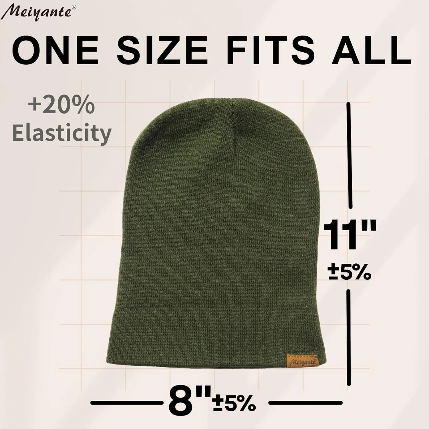 Beanie Hats for Men & Women - Warm Stocking Caps for Men & Women, Cuffed Knit Thermal Hats, Gift for Him & Her