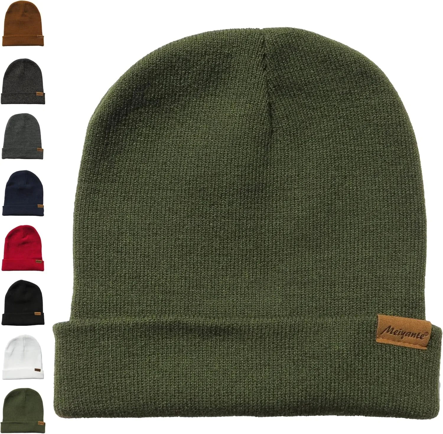 Beanie Hats for Men & Women - Warm Stocking Caps for Men & Women, Cuffed Knit Thermal Hats, Gift for Him & Her