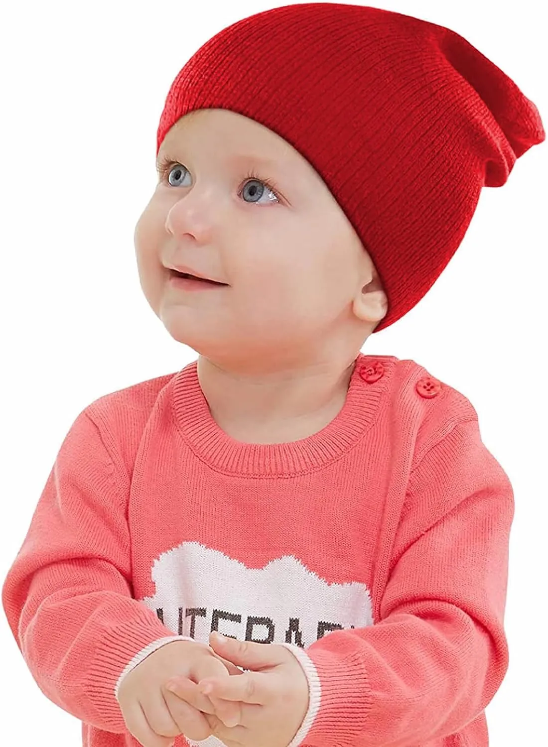 Century Star Kid's Winter Knit Beanie Hats Boys Girls Soft Cozy Baggy Slouchy Beanie Toddlers Youth Hip-hop Skull Cap
