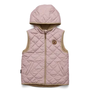 Crywolf Reversible Yeti Vest - Blush/Camel