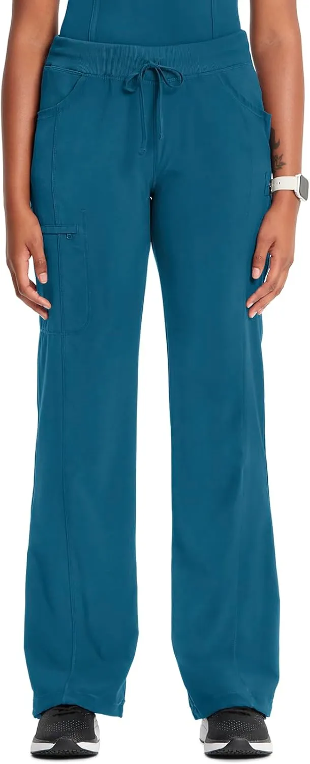 Infinity by Cherokee Straight Leg Drawstring Women Scrub Pants 360 Stretch with 4 Pockets 1123A