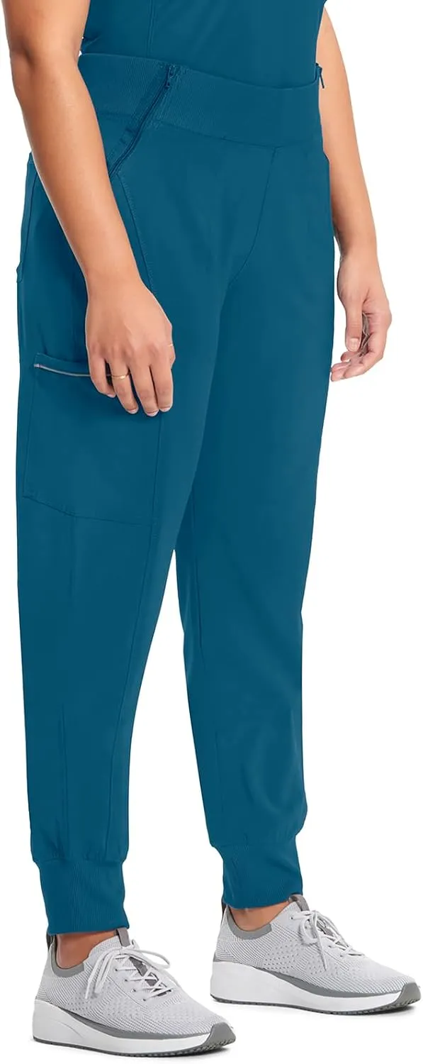Infinity Women's Scrub Jogger Pants Mid Rise Bottoms with 5 Pockets, Moisture Wicking & 360 Stretch Fabric - CK110A