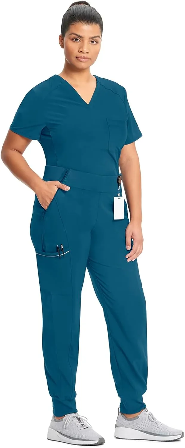 Infinity Women's Scrub Jogger Pants Mid Rise Bottoms with 5 Pockets, Moisture Wicking & 360 Stretch Fabric - CK110A