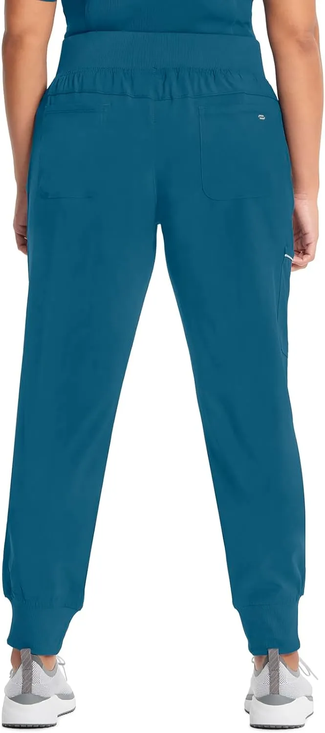 Infinity Women's Scrub Jogger Pants Mid Rise Bottoms with 5 Pockets, Moisture Wicking & 360 Stretch Fabric - CK110A