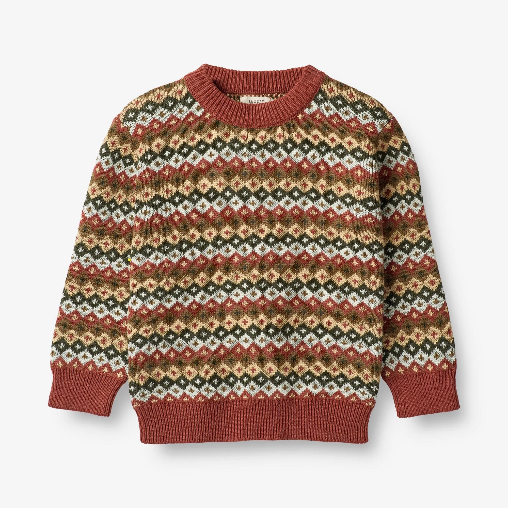 Jacquard Pullover Elias - multi red