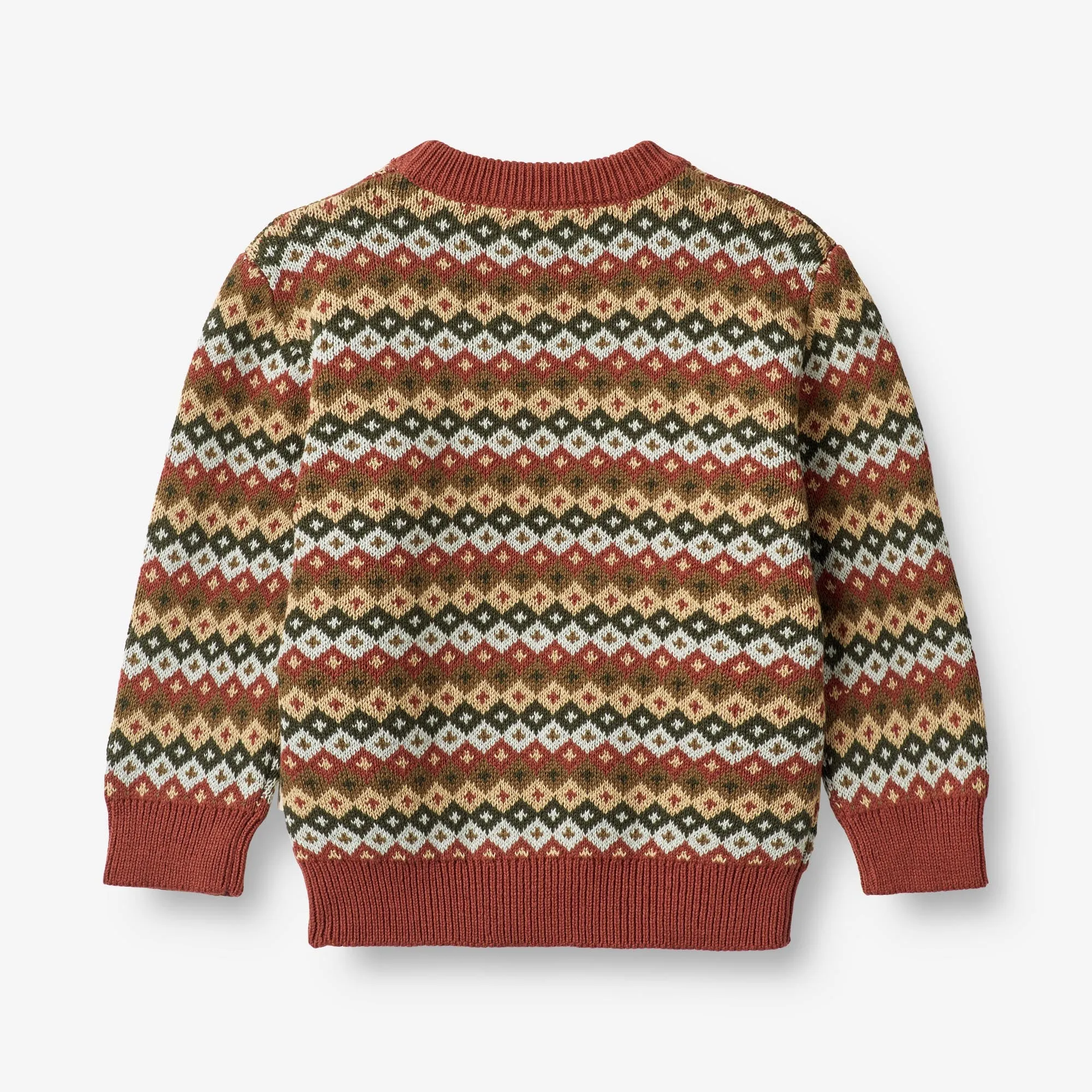 Jacquard Pullover Elias - multi red