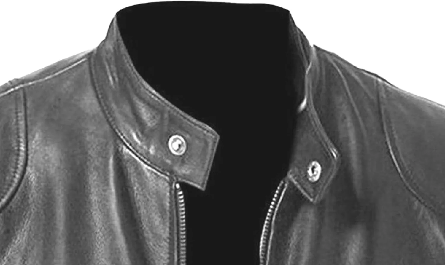 Men Slim Fit Motorcyle Leather Jacket Zip-Up Windbreaker Leather Jackets Lightweight PU Vintage Biker Coat