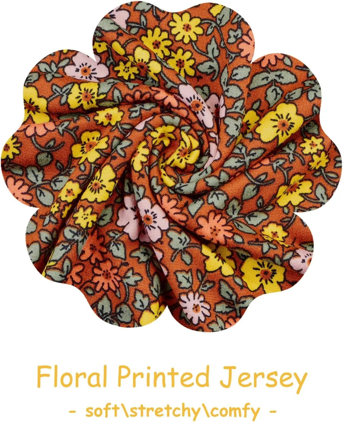 Mock Turtleneck Short Sleeve Tops for Women, Mock Neck Fitted T-Shirt Flowey Print Baselayer Office Tee