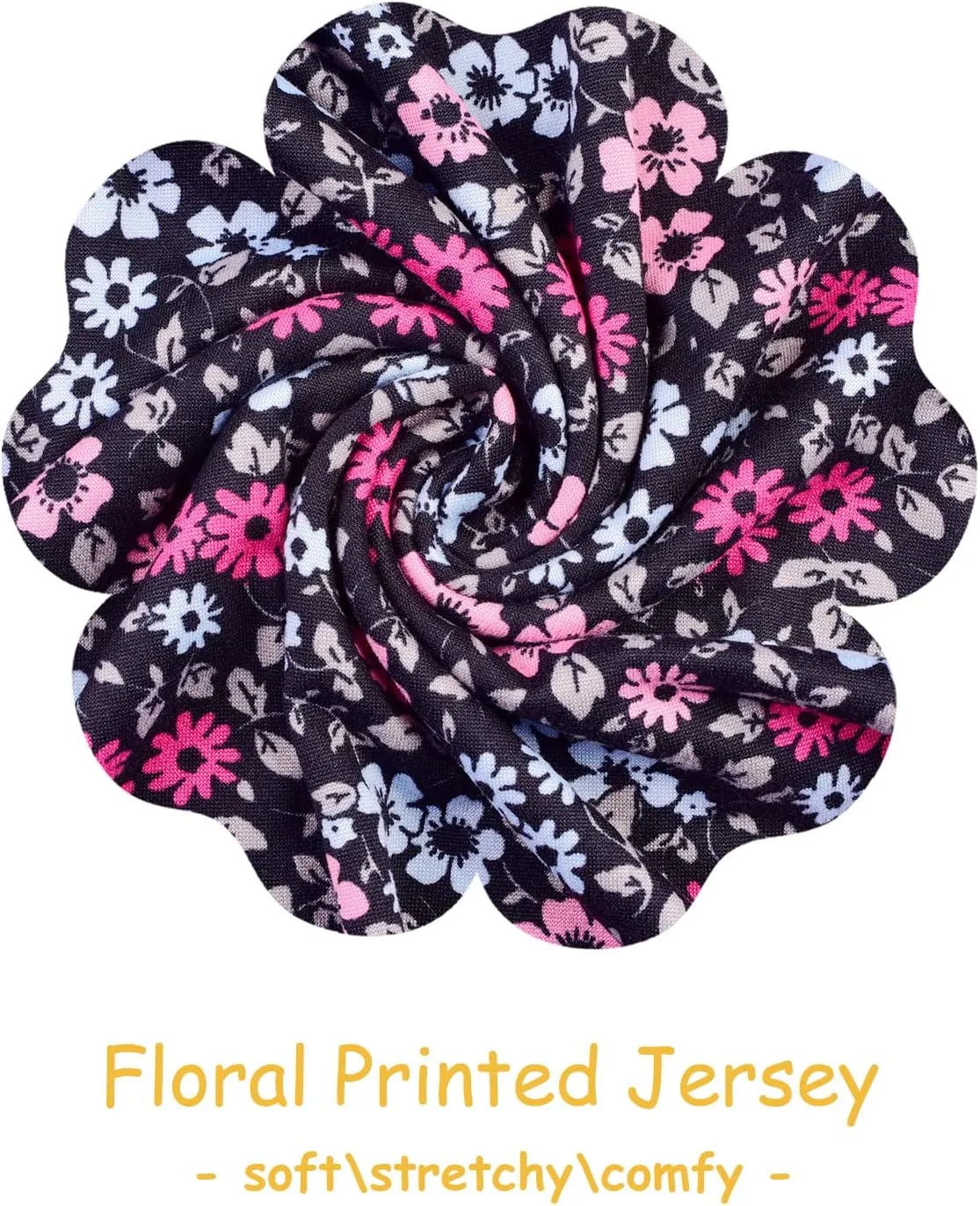 Mock Turtleneck Short Sleeve Tops for Women, Mock Neck Fitted T-Shirt Flowey Print Baselayer Office Tee