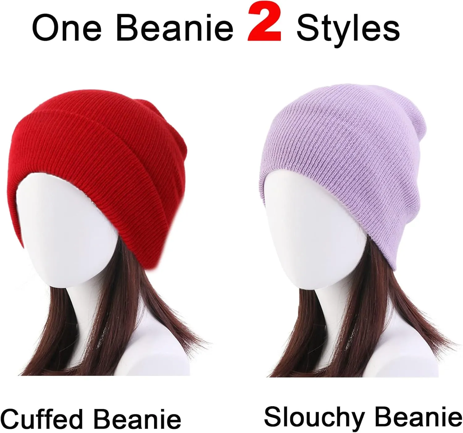 NPQQUAN Unisex Beanie Hats for Men Women Winter Knit Beanies