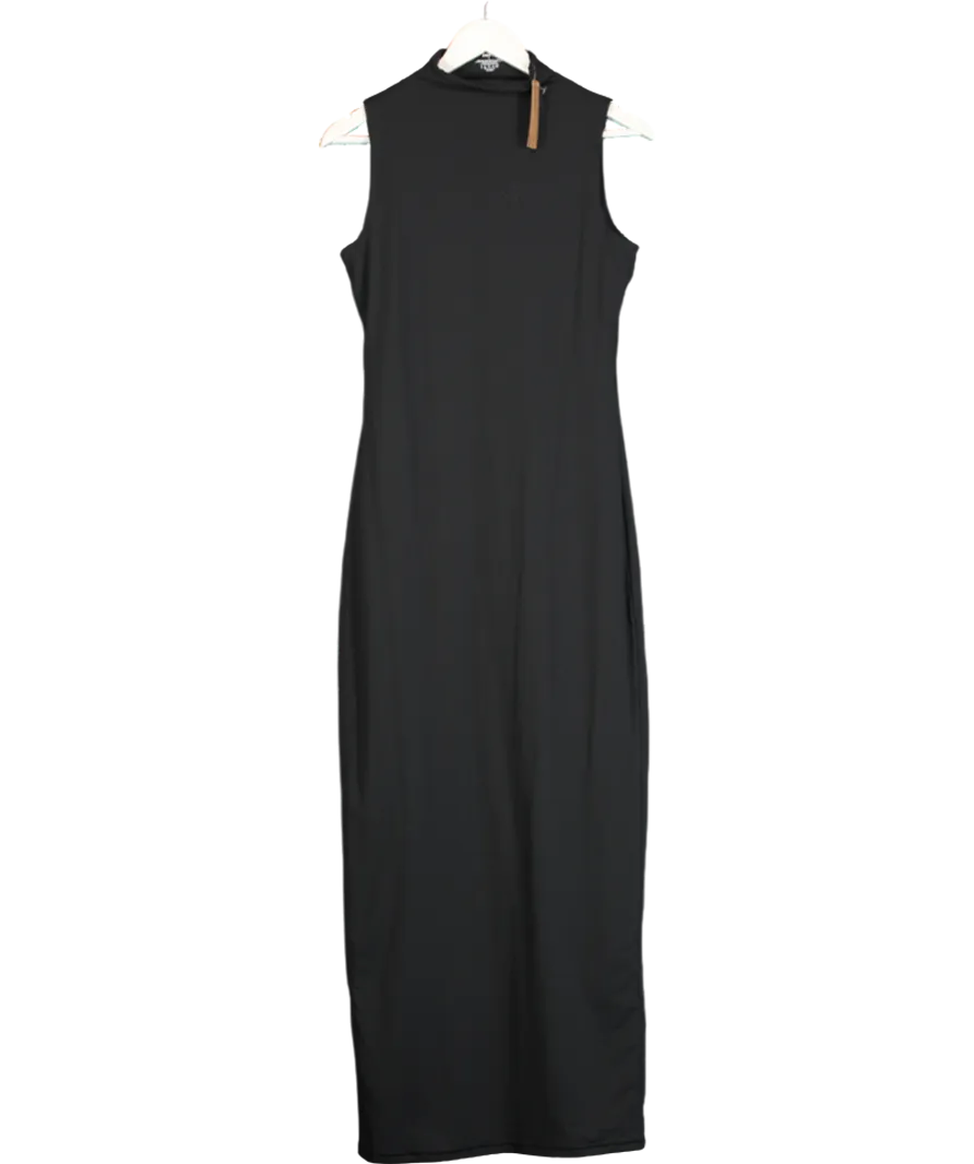 SKIMS Black Fits Everybody Mock Neck Sleeveless Dress UK XL