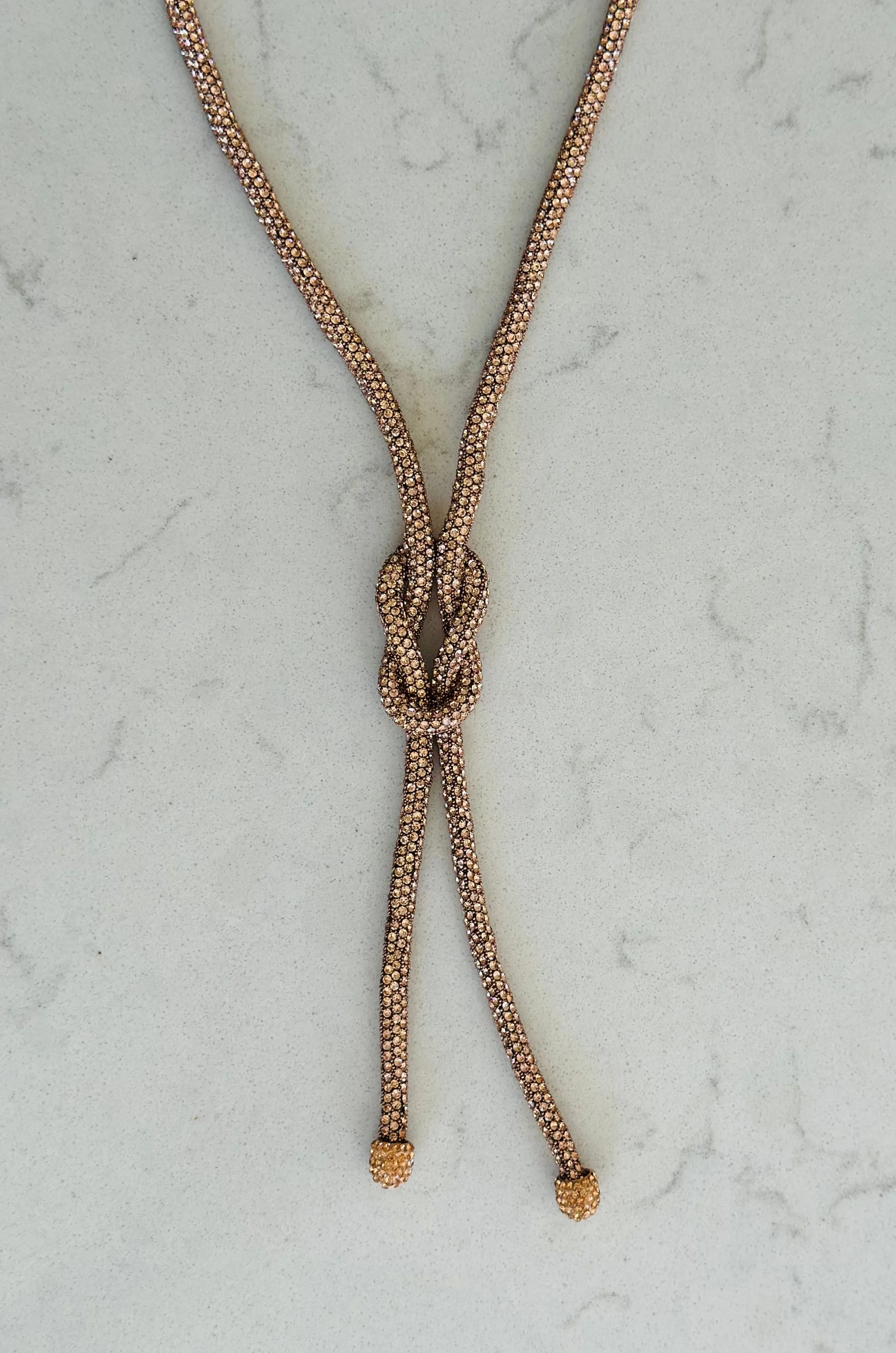 The Diamante Rope Necklace