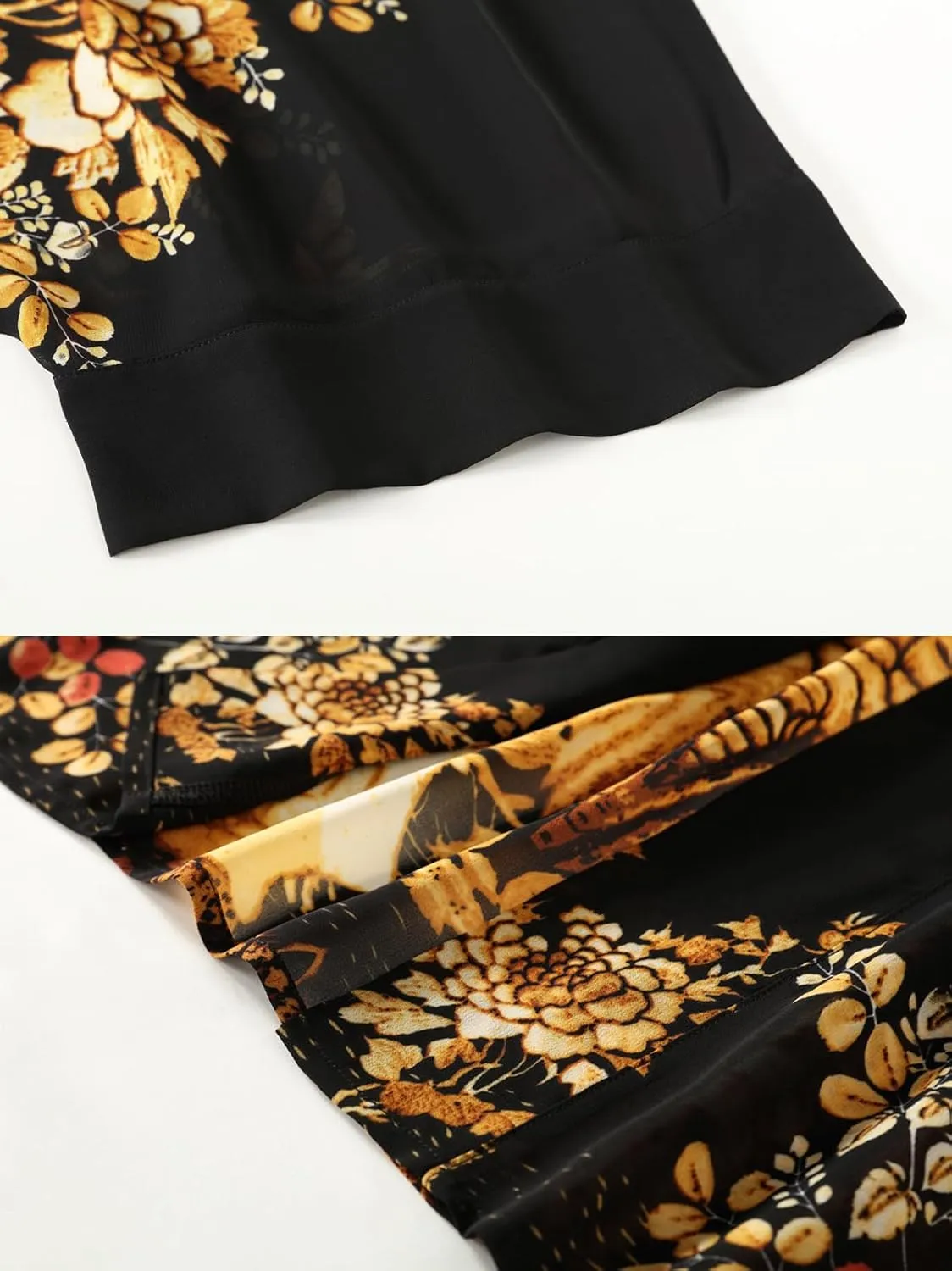 WEIYAN Women's Tops Loose Chiffon Kimono Cardigan Beach Swim Cover up Blouse
