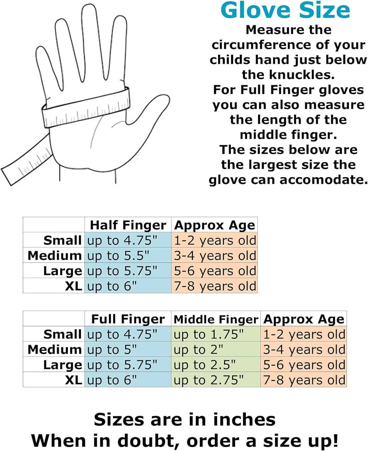 ZippyRooz Toddler & Little Kids Full Long Finger Bike Gloves