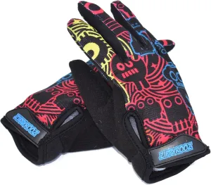 ZippyRooz Toddler & Little Kids Full Long Finger Bike Gloves